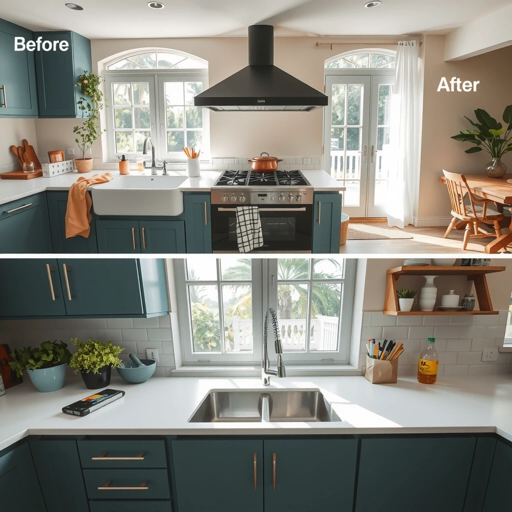 Kitchen counter transformation